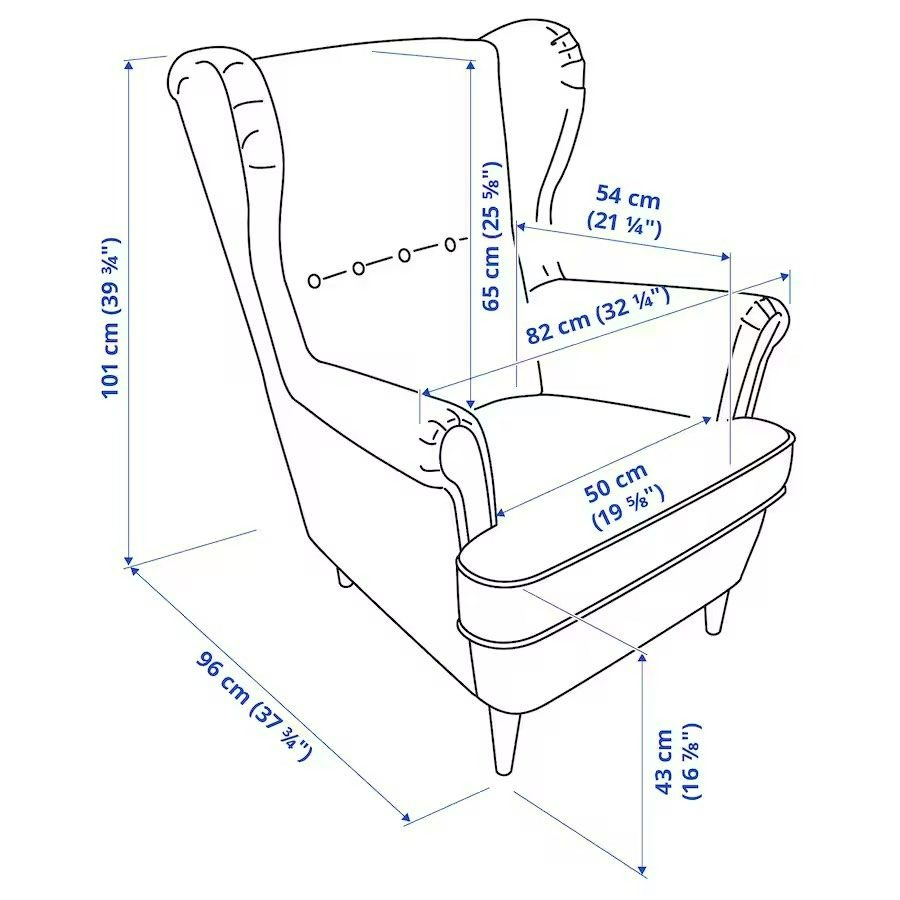 WREN Victorian Wing Armchair - Cassa Haus Singapore