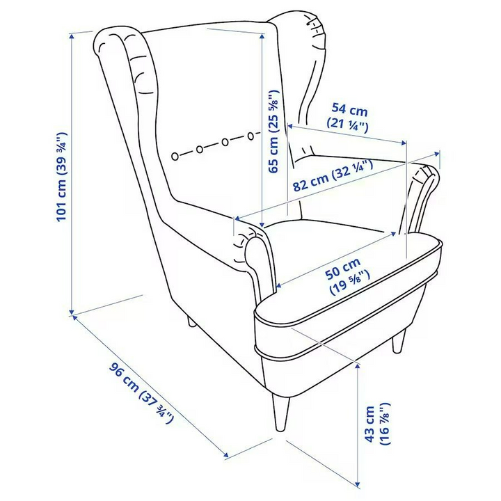 WREN Victorian Wing Armchair - Cassa Haus Singapore