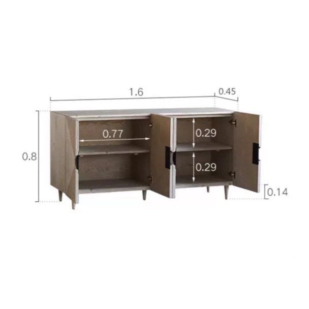 CELAVIE Solid Wood Sideboard - Radical Homes Singapore