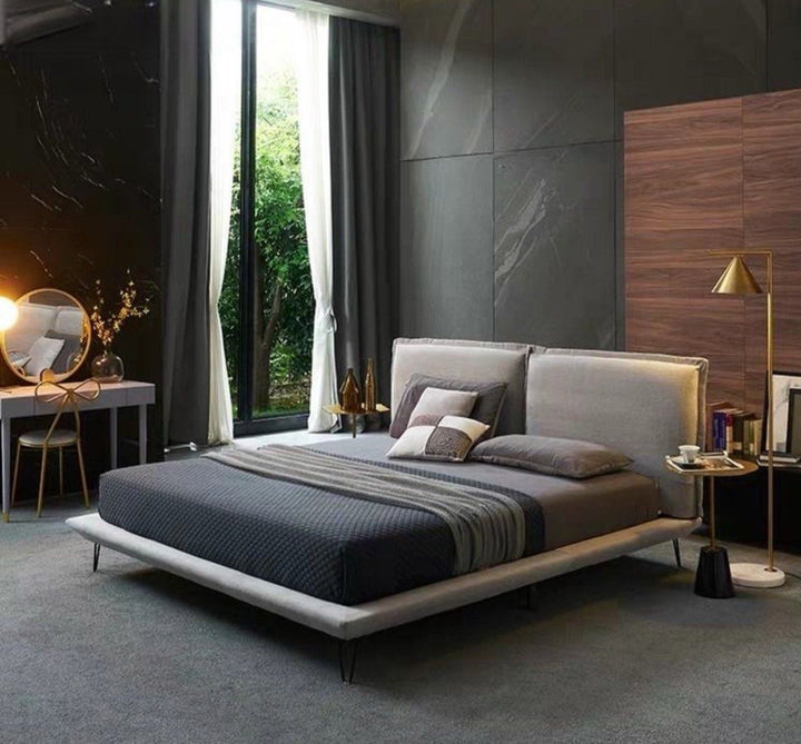 RIVA Modern Fabric Bedframe - Radical Homes Singapore