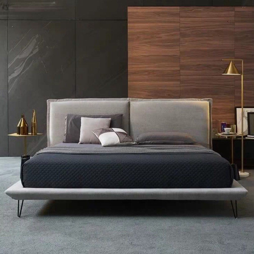 RIVA Modern Fabric Bedframe - Radical Homes Singapore
