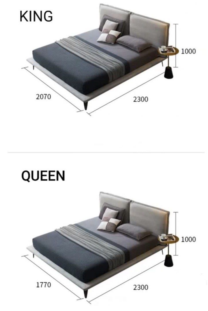 RIVA Modern Fabric Bedframe - Radical Homes Singapore