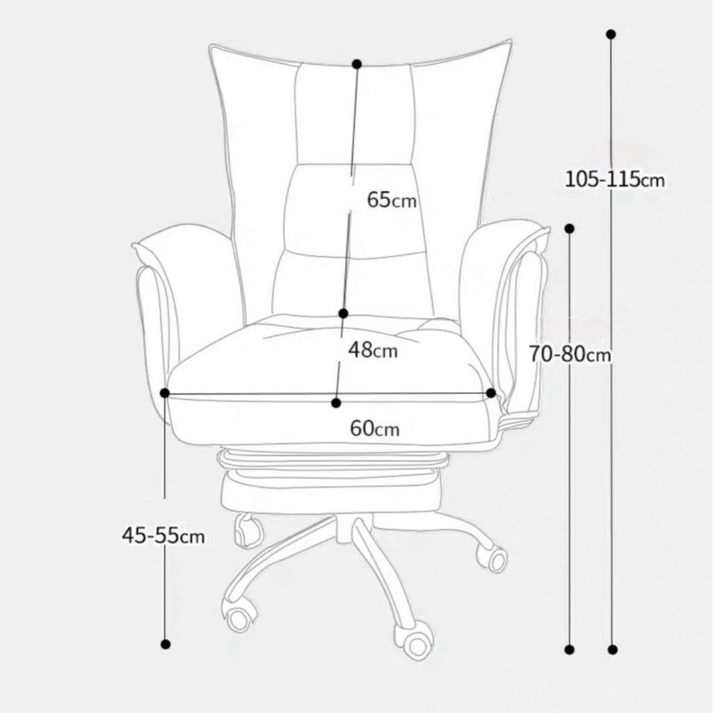 REINHARD Modern Ergonomic Leather Study Chair - Radical Homes Singapore