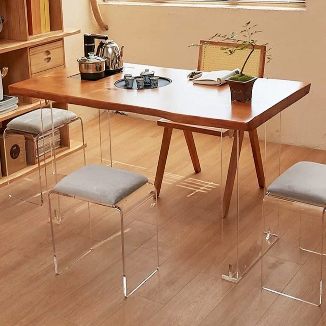 INOUE Japandi Solid Wood Dining Table - Radical Homes Singapore
