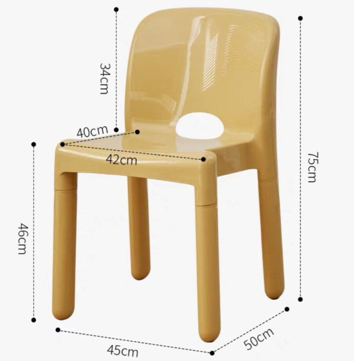 KHAN Modern Stackable Dining Chair - Radical Homes Singapore