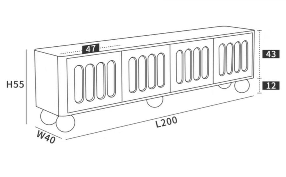 HINOKI Japandi TV Console - Cassa Haus Singapore