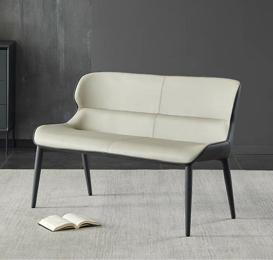 ZURIEL Modern Leather Dining Bench - Radical Homes Singapore