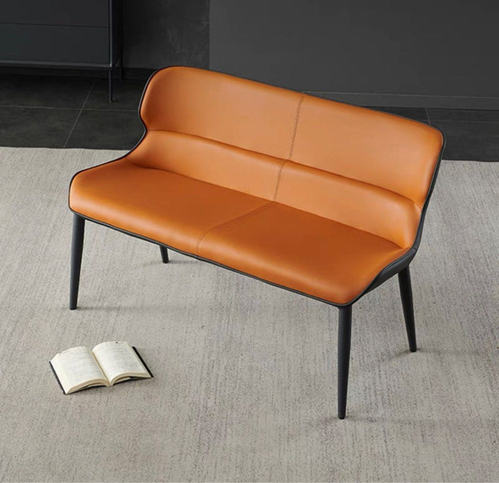 VANTAGE Modern Leather Dining Bench - Cassa Haus Singapore