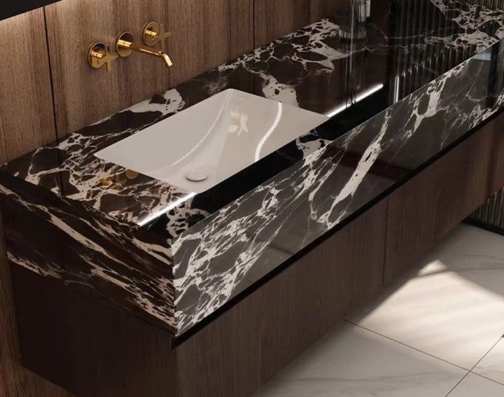 RONSON Modern Marble Bathroom Vanity Set - Radical Homes Singapore