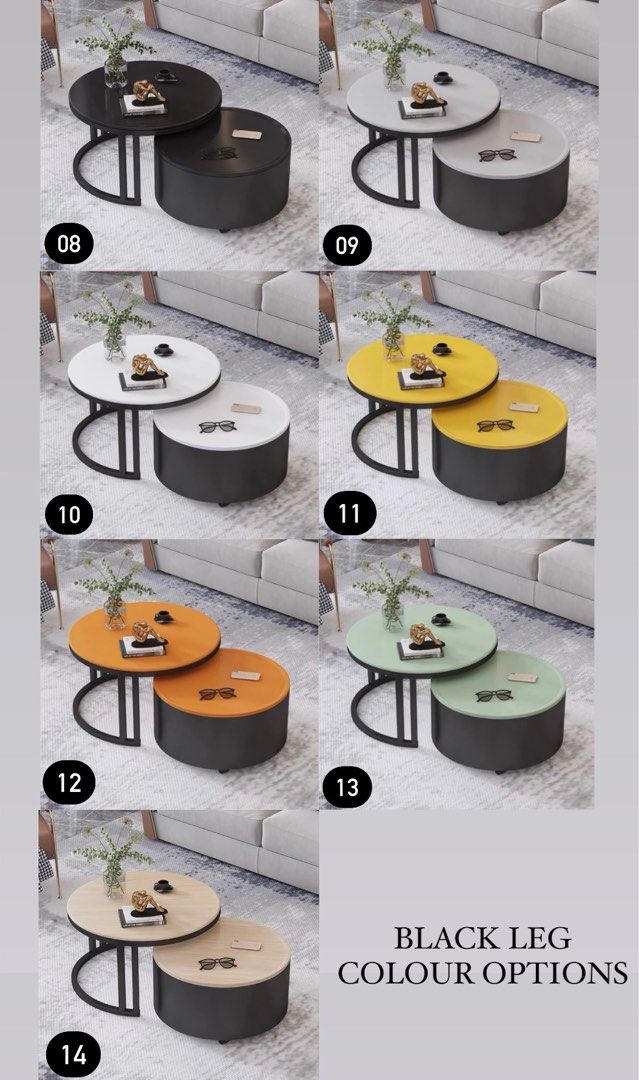 LAYTON Round Coffee Table - Radical Homes Singapore