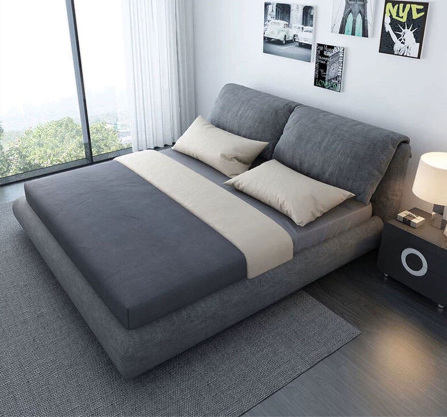 ROSJE Modern Ergonomic Fabric Bedframe - Radical Homes Singapore
