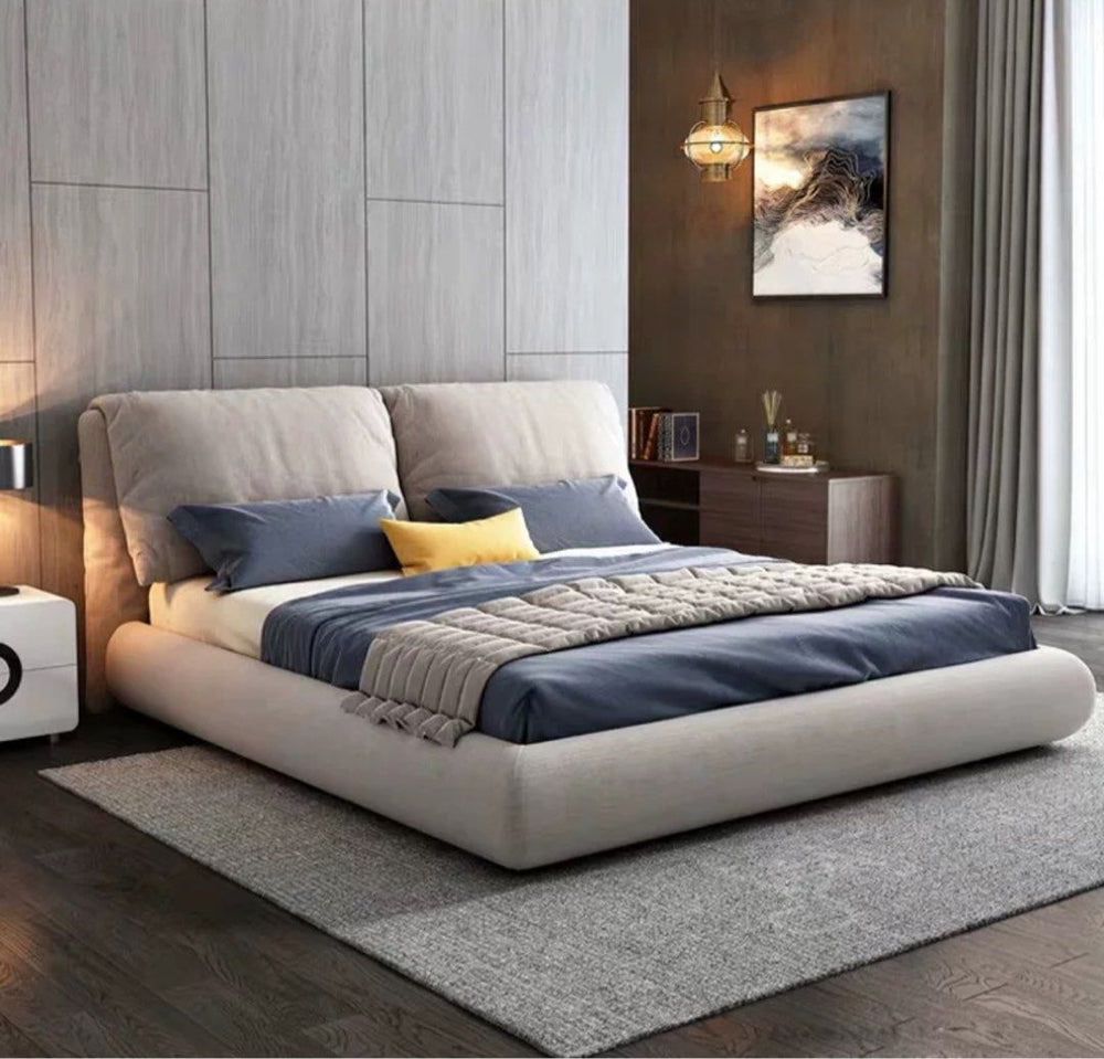 ROSJE Modern Ergonomic Fabric Bedframe - Radical Homes Singapore