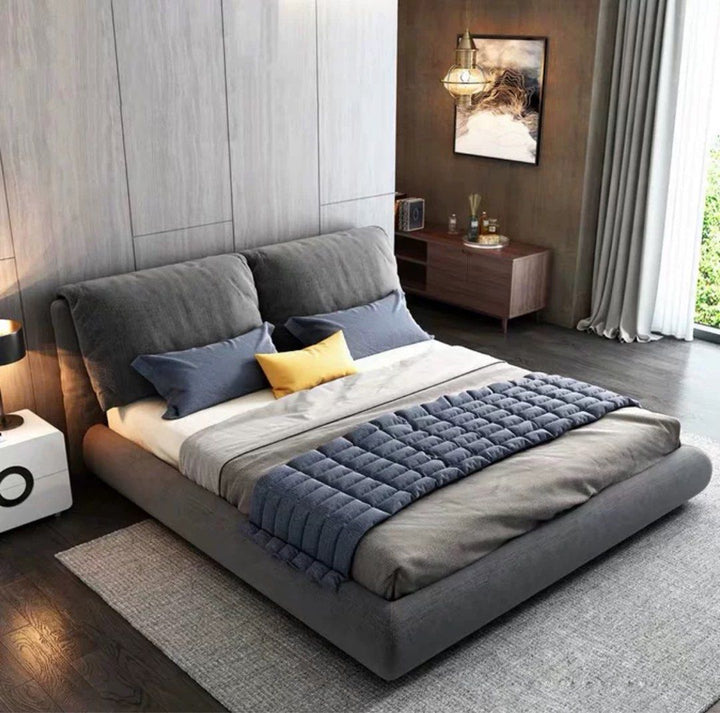 ROSJE Modern Ergonomic Fabric Bedframe - Radical Homes Singapore