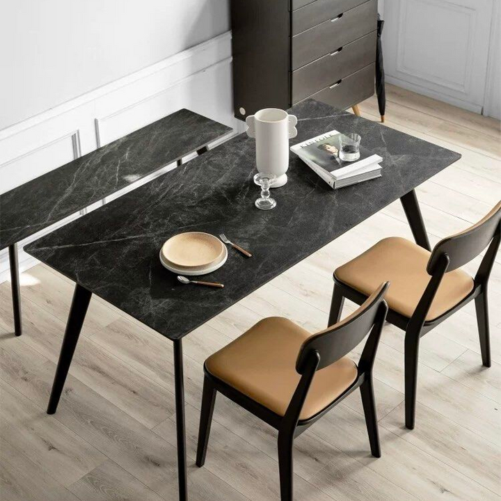 LEONORA Modern Sintered Stone Dining Table - Radical Homes Singapore
