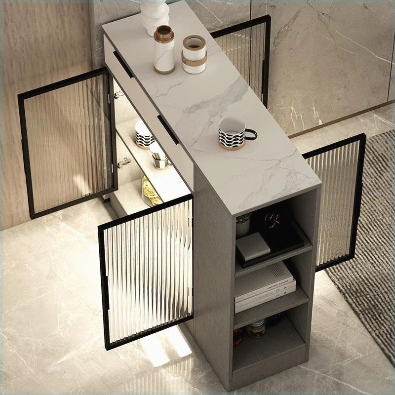 IDEN Modern Sintered Stone Bar Table Cabinet - Radical Homes Singapore