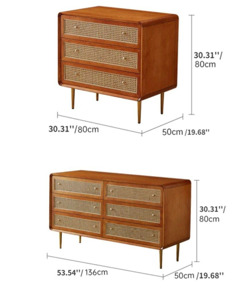DAMOCLES Wood Drawer Chest - Radical Homes Singapore