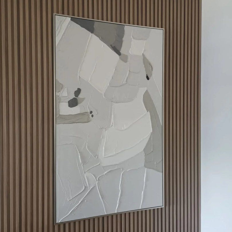 SABLES Grey Hand Painted Wall Art - Radical Homes Singapore