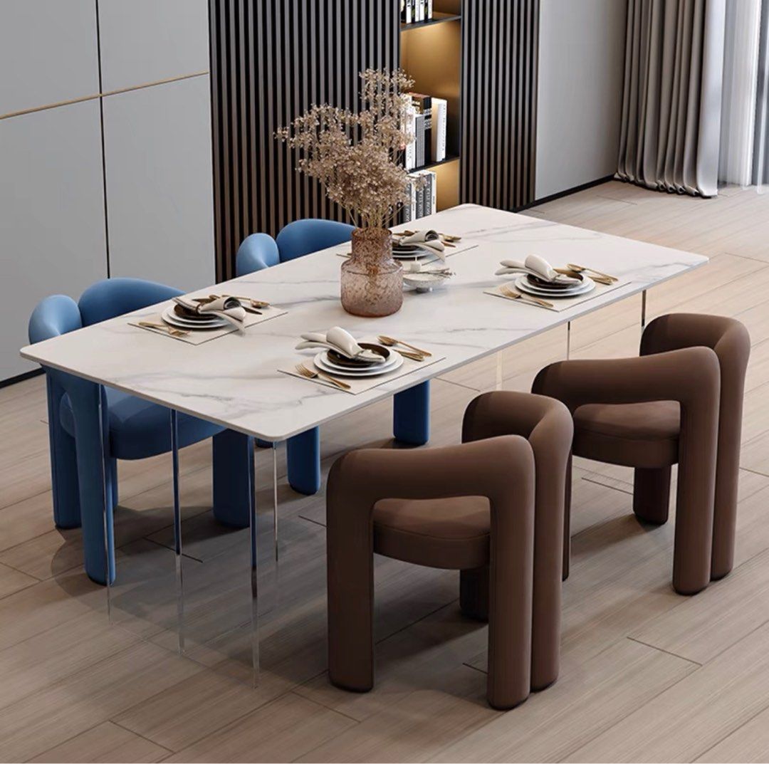 KENOBI Modern Velvet Dining Chair - Radical Homes Singapore