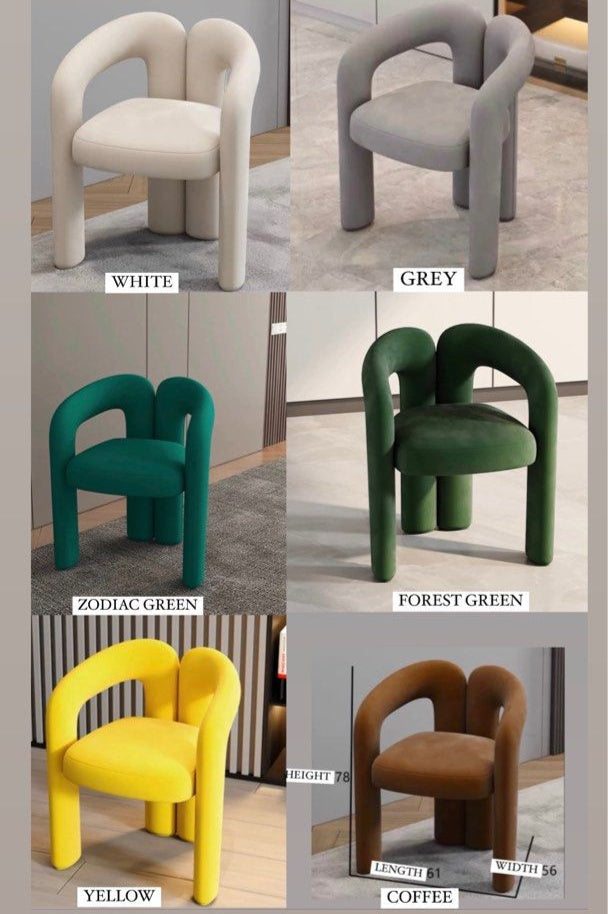 KENOBI Modern Velvet Dining Chair - Radical Homes Singapore