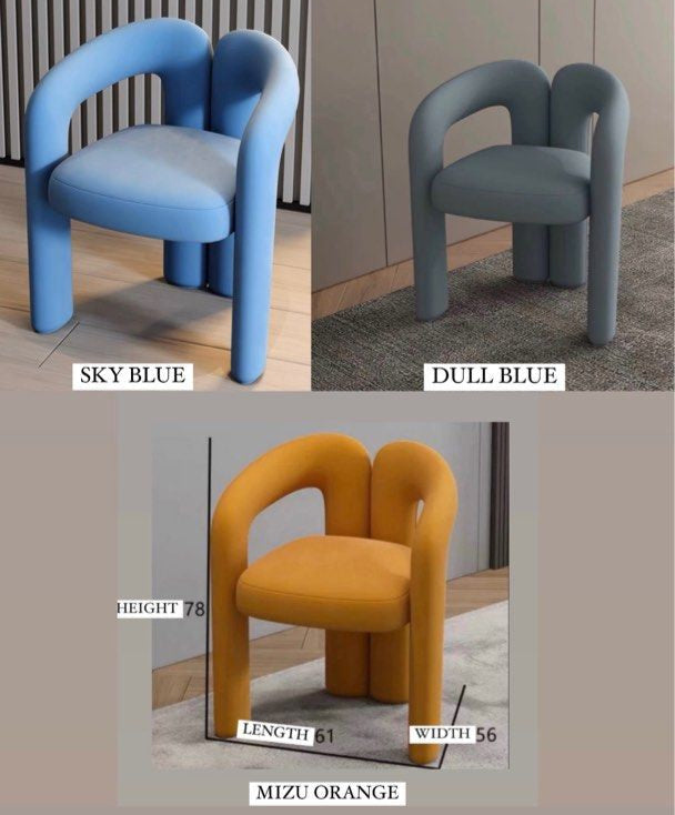 KENOBI Modern Velvet Dining Chair - Radical Homes Singapore