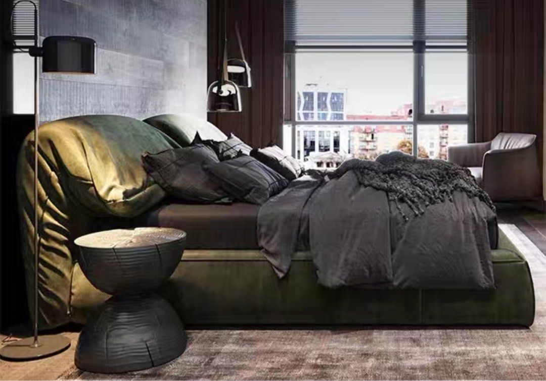 CORVAN Modern Fabric Bedframe - Cassa Haus Singapore