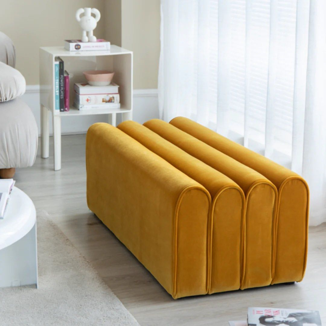 FAUSTINO Creative Upholstered Bench & Ottoman - Radical Homes Singapore