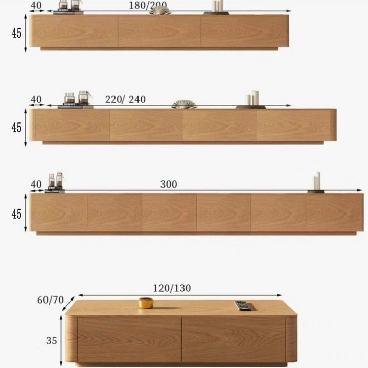 KANSO Modern Japandi TV Console - Cassa Haus Singapore