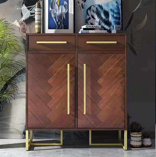ACAVIER Herringbone Shoe Cabinet - Cassa Haus Singapore
