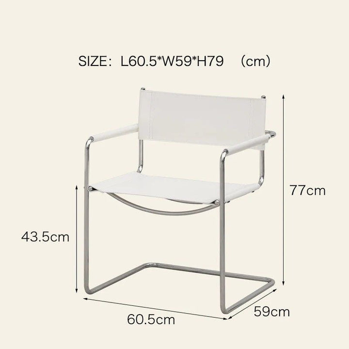 ELDREN Leather Dining Armchair (Set of 2) - Cassa Haus Singapore