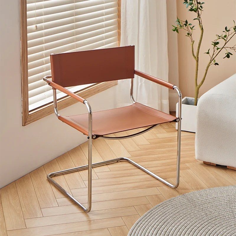 LORCAN Leather Dining Armchair (Set of 2) - Radical Homes Singapore