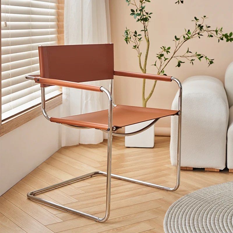 ELDREN Leather Dining Armchair (Set of 2) - Cassa Haus Singapore