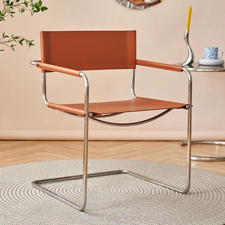 ELDREN Leather Dining Armchair (Set of 2) - Cassa Haus Singapore