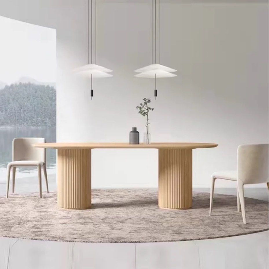 REVERTO Solid Wood Dining Table - Radical Homes Singapore