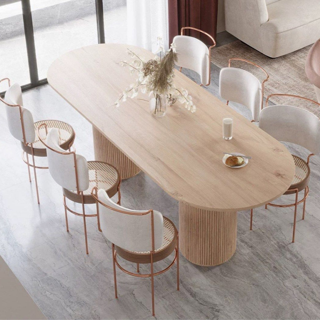 REVERTO Solid Wood Dining Table - Radical Homes Singapore