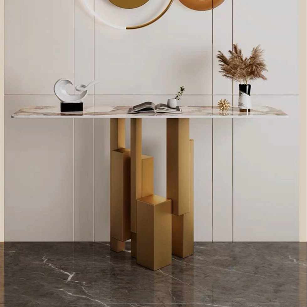 YULIA Marble Console Table - Radical Homes Singapore