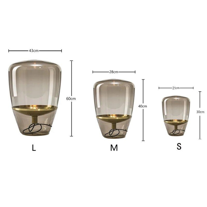 SANJOE Glass Shade Table Lamp - Radical Homes Singapore