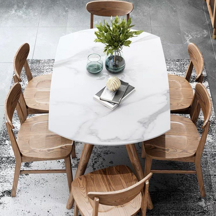 SHEPHERD Modern Round Extendable Dining Table - Radical Homes Singapore