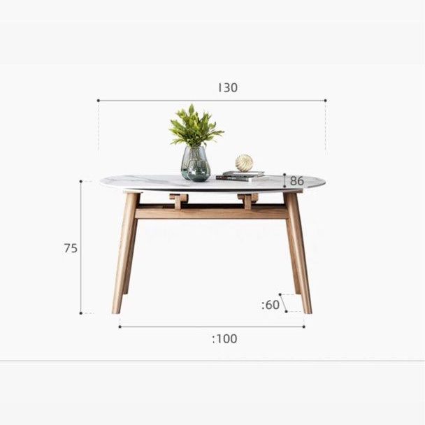 SHEPHERD Modern Round Extendable Dining Table - Radical Homes Singapore