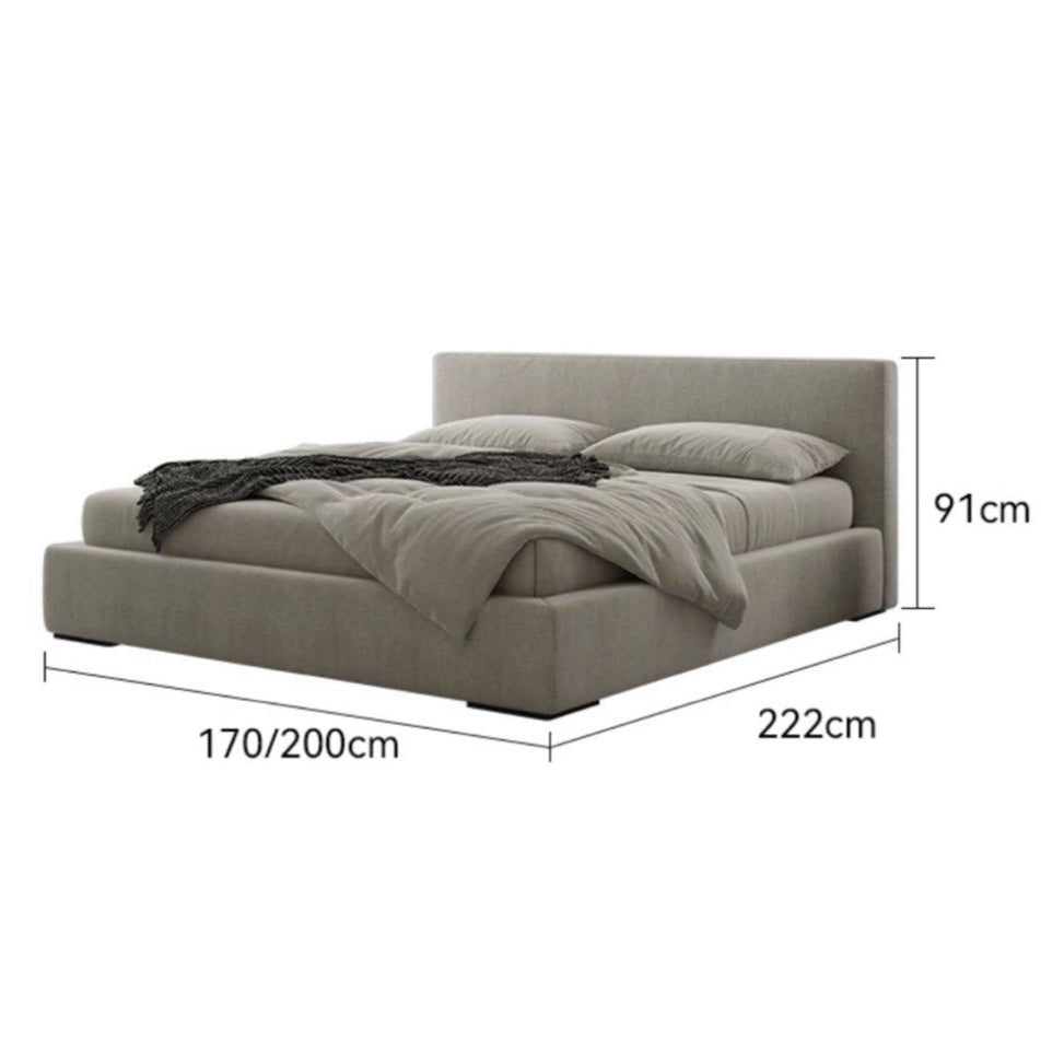 SCALDA Modern Fabric Bedframe - Radical Homes Singapore
