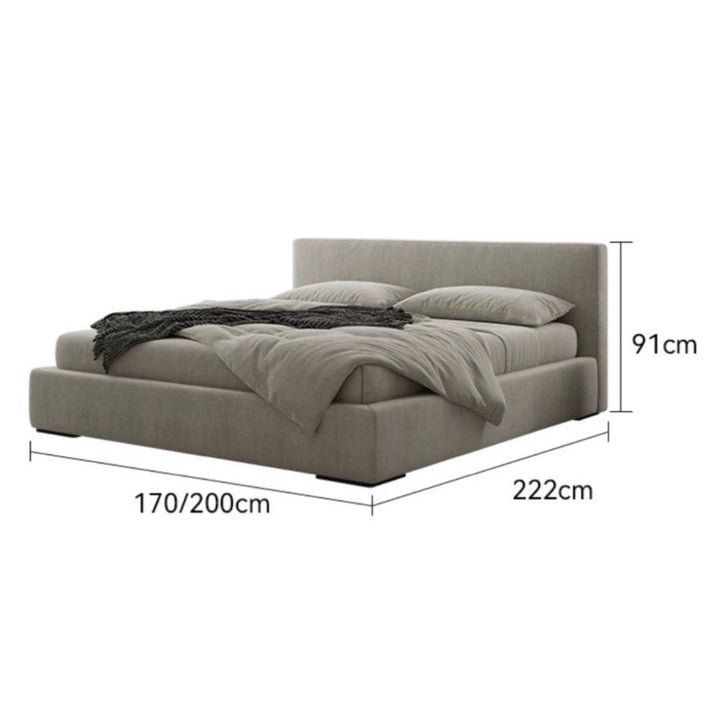 SCALDA Modern Fabric Bedframe - Radical Homes Singapore