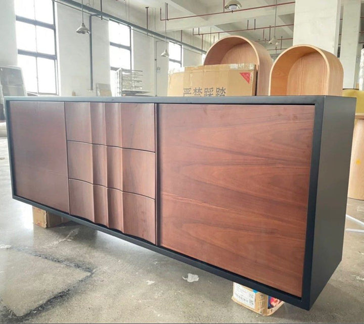 DIVOND Modern Walnut Sideboard - Radical Homes Singapore