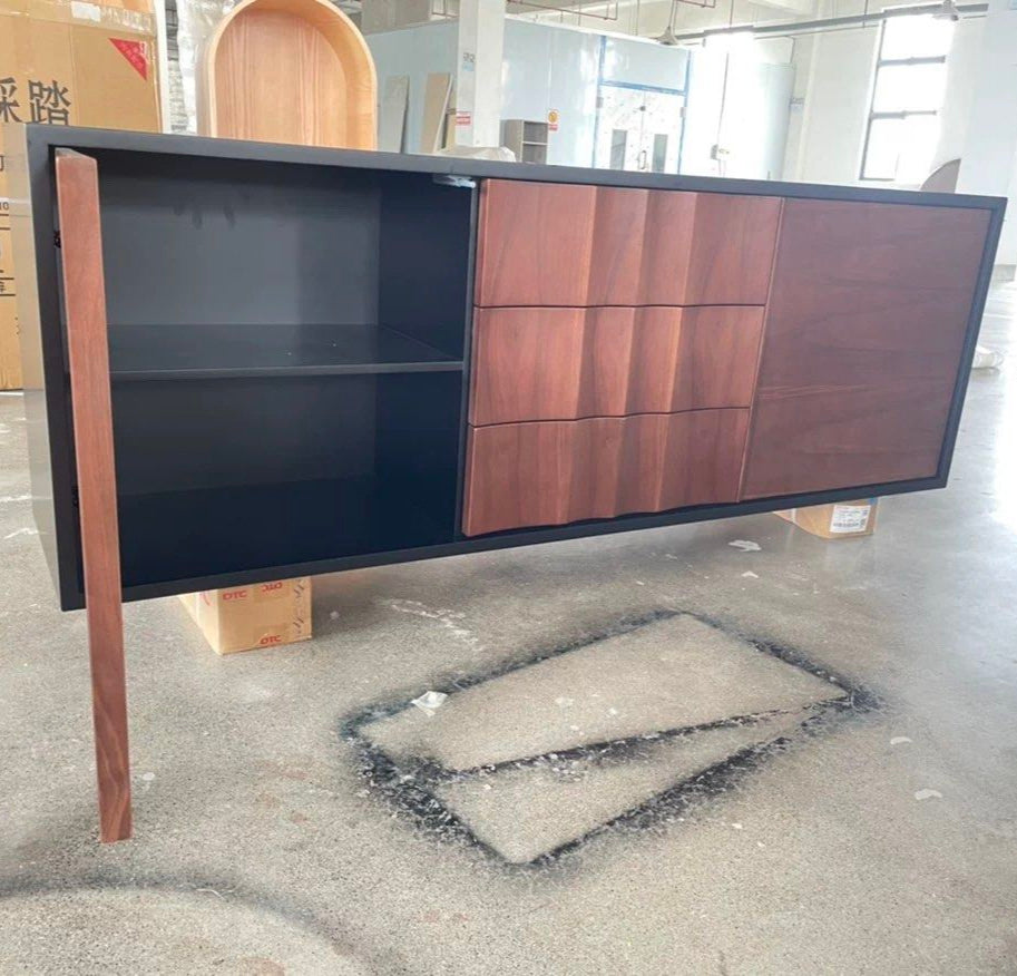 DIVOND Modern Walnut Sideboard - Radical Homes Singapore