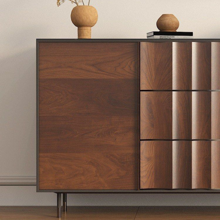 DIVOND Modern Walnut Sideboard - Radical Homes Singapore
