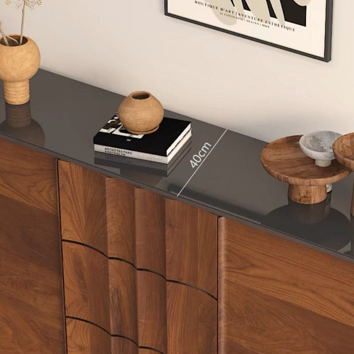 DIVOND Modern Walnut Sideboard - Radical Homes Singapore