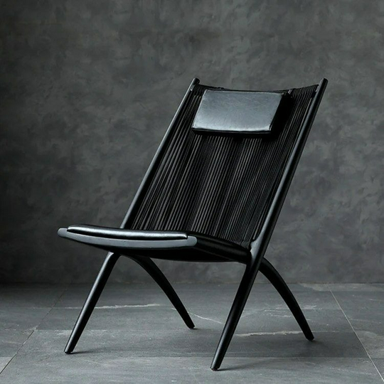AVENRIC Solid Wood Lounge Chair - Cassa Haus Singapore