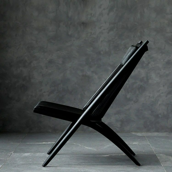 AVENRIC Solid Wood Lounge Chair - Cassa Haus Singapore