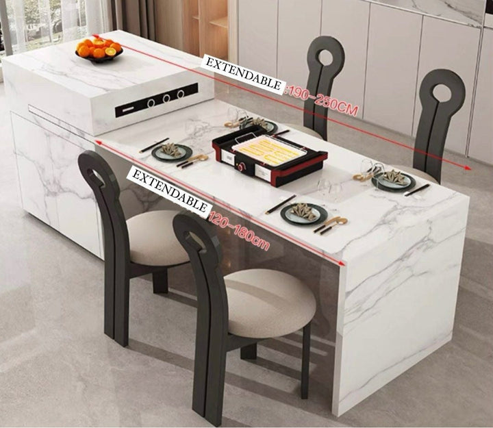 JARGAL Modern Island Dining Table - Radical Homes Singapore