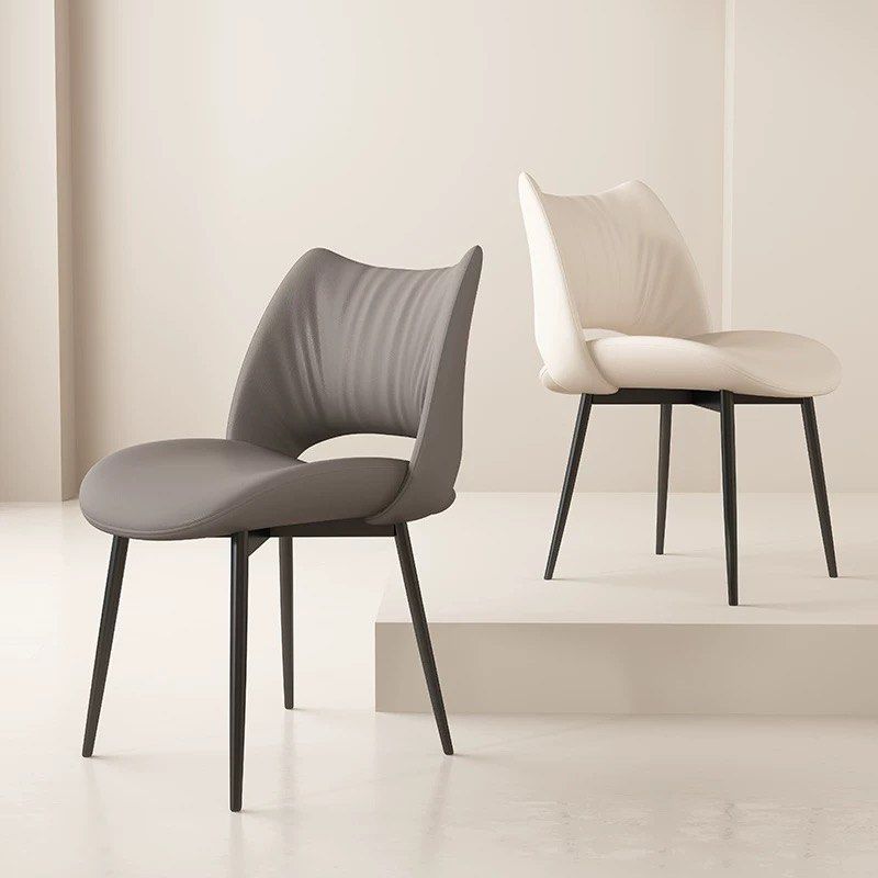 QUINZEL Modern Leather Dining Chair - Radical Homes Singapore