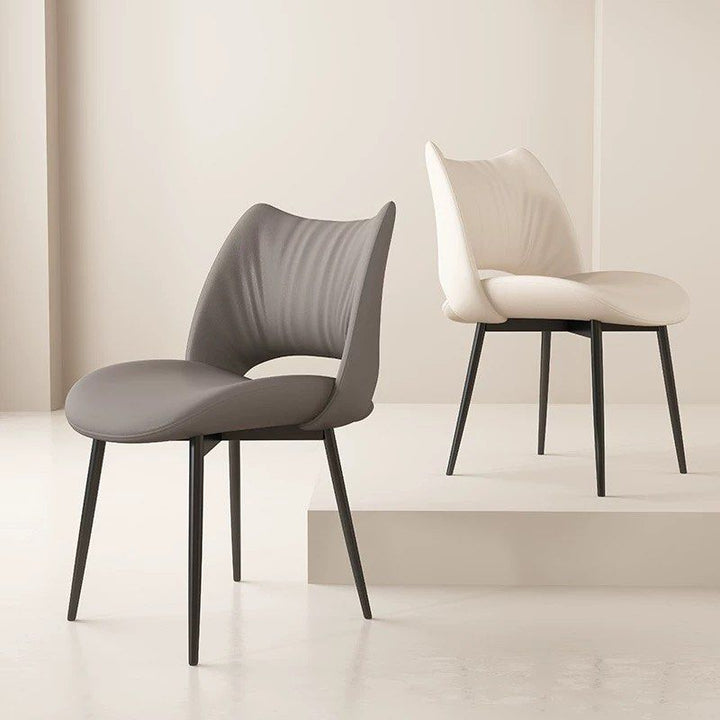 QUINZEL Modern Leather Dining Chair - Radical Homes Singapore