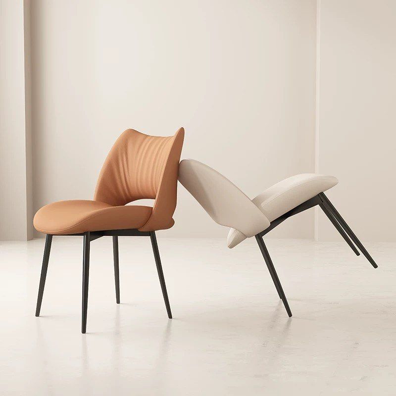 QUINZEL Modern Leather Dining Chair - Radical Homes Singapore